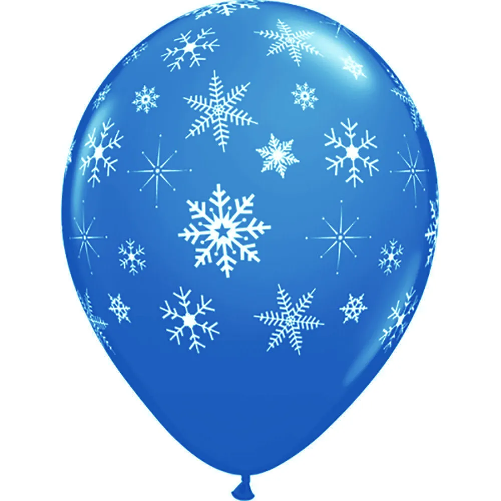 11 inch SNOWFLAKES-A-ROUND - DARK BLUE (6 PK)