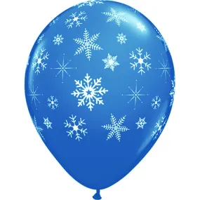 11 inch SNOWFLAKES-A-ROUND - DARK BLUE (6 PK)