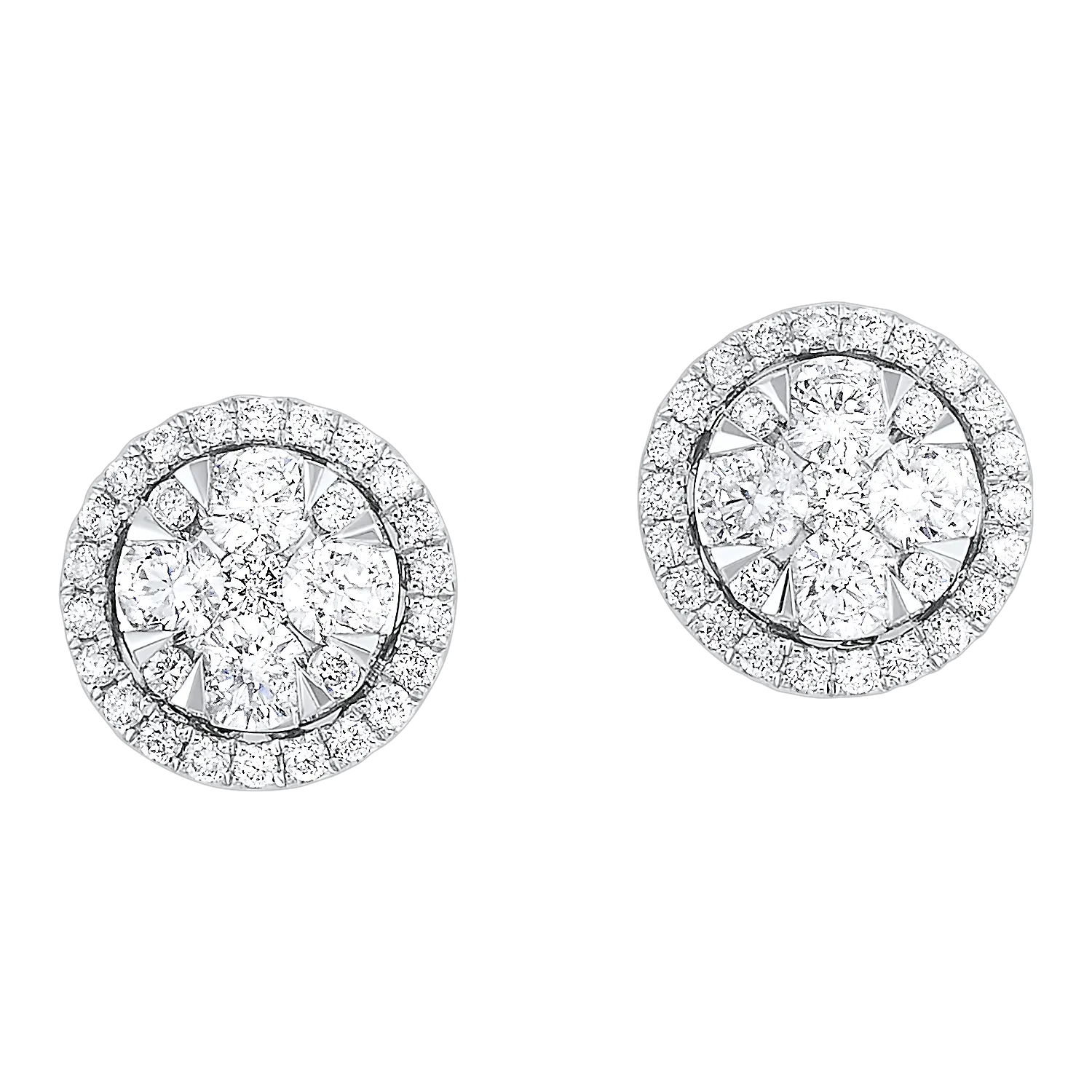 14KTW Uno Oval Basics Earrings 1/2 Ctw