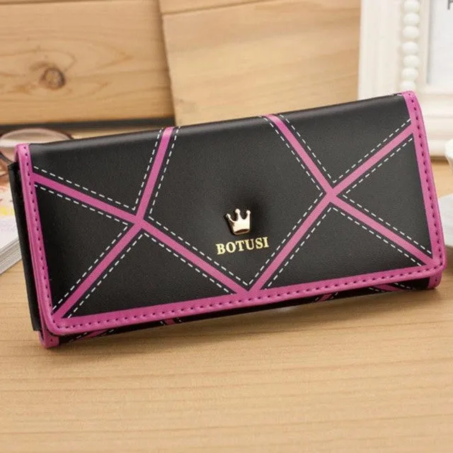 2016 New Arrival Luxury Womens Wallets And Purses Pu Leather Long Wallets Women Clutch Purse For