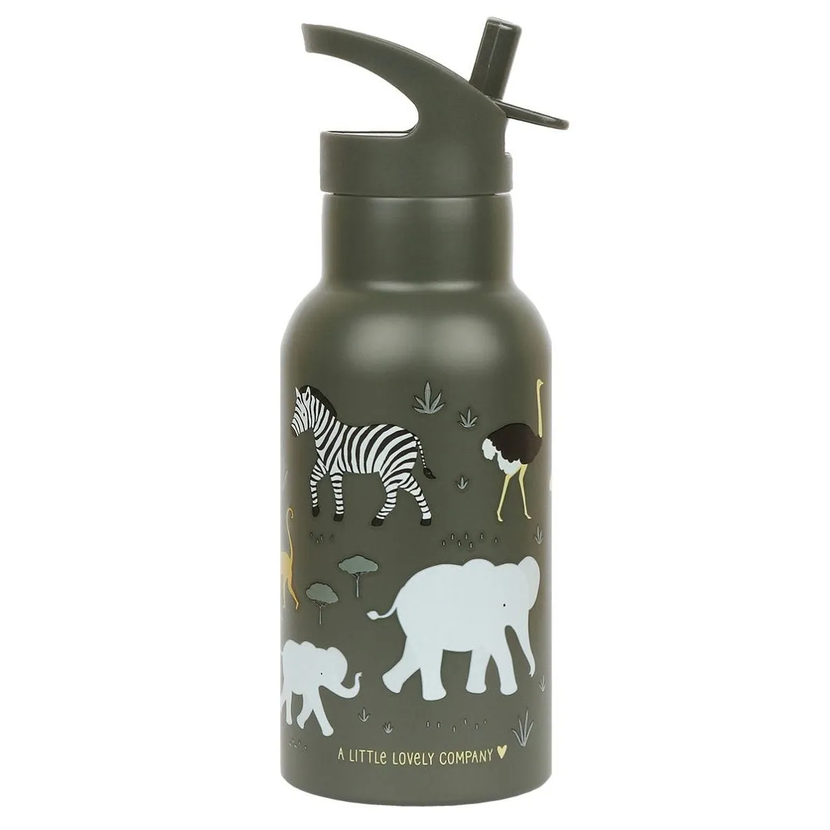 A Little Lovely Company Stainless Steel Drink Bottle: Savanna