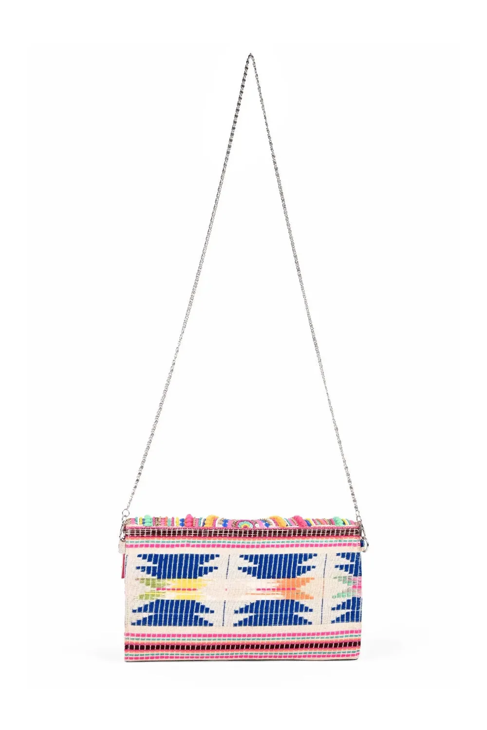 ALEX POM POM CLUTCH