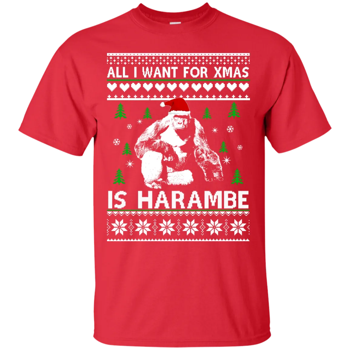 All I Want For Xmas Is Harambe Sweater, Shirt