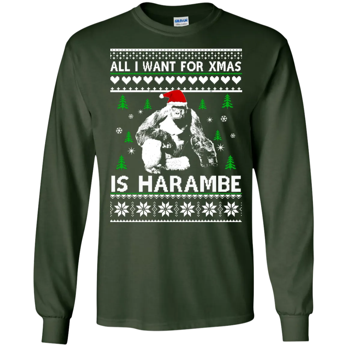 All I Want For Xmas Is Harambe Sweater, Shirt