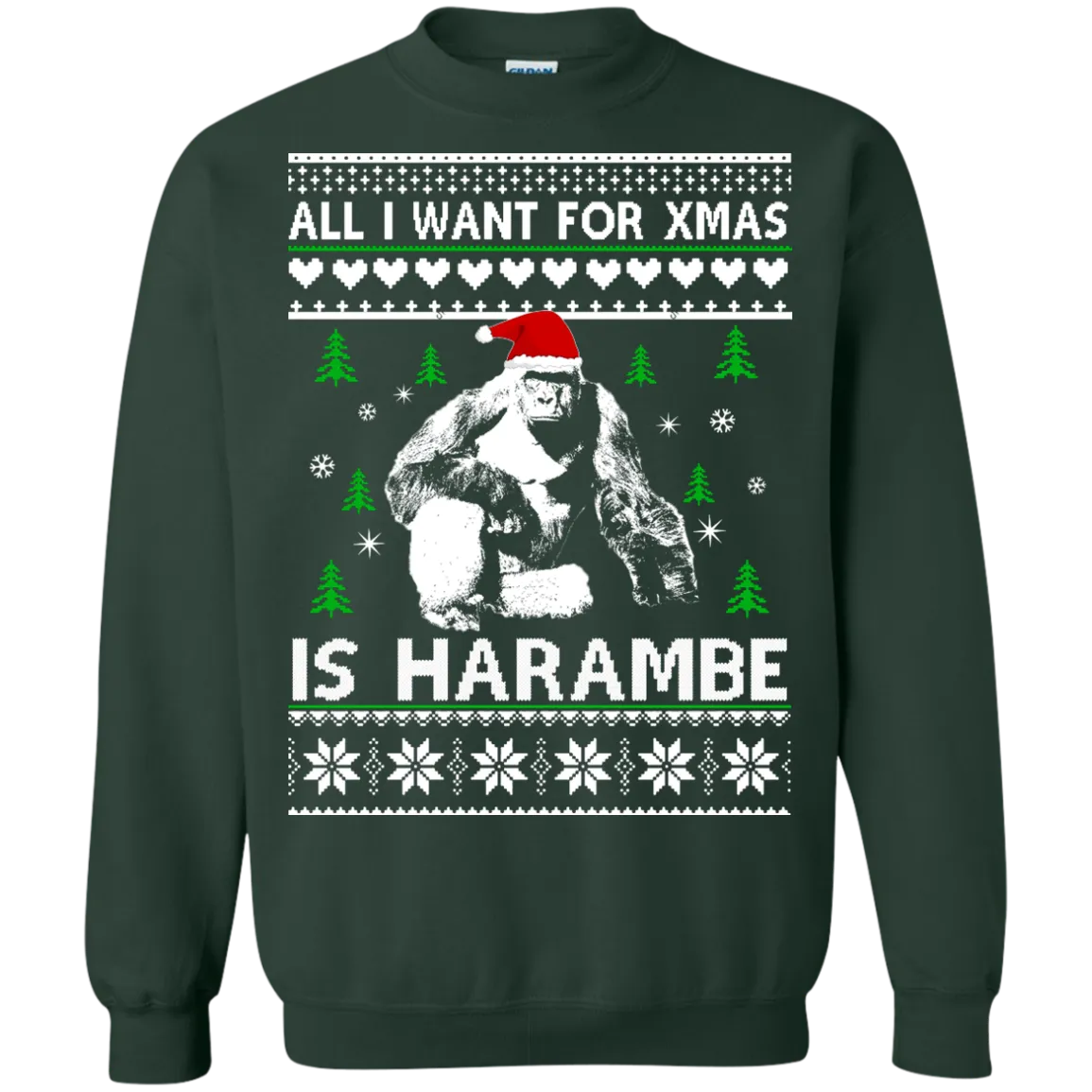 All I Want For Xmas Is Harambe Sweater, Shirt