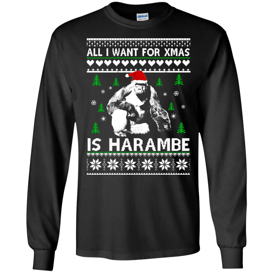 All I Want For Xmas Is Harambe Sweater, Shirt