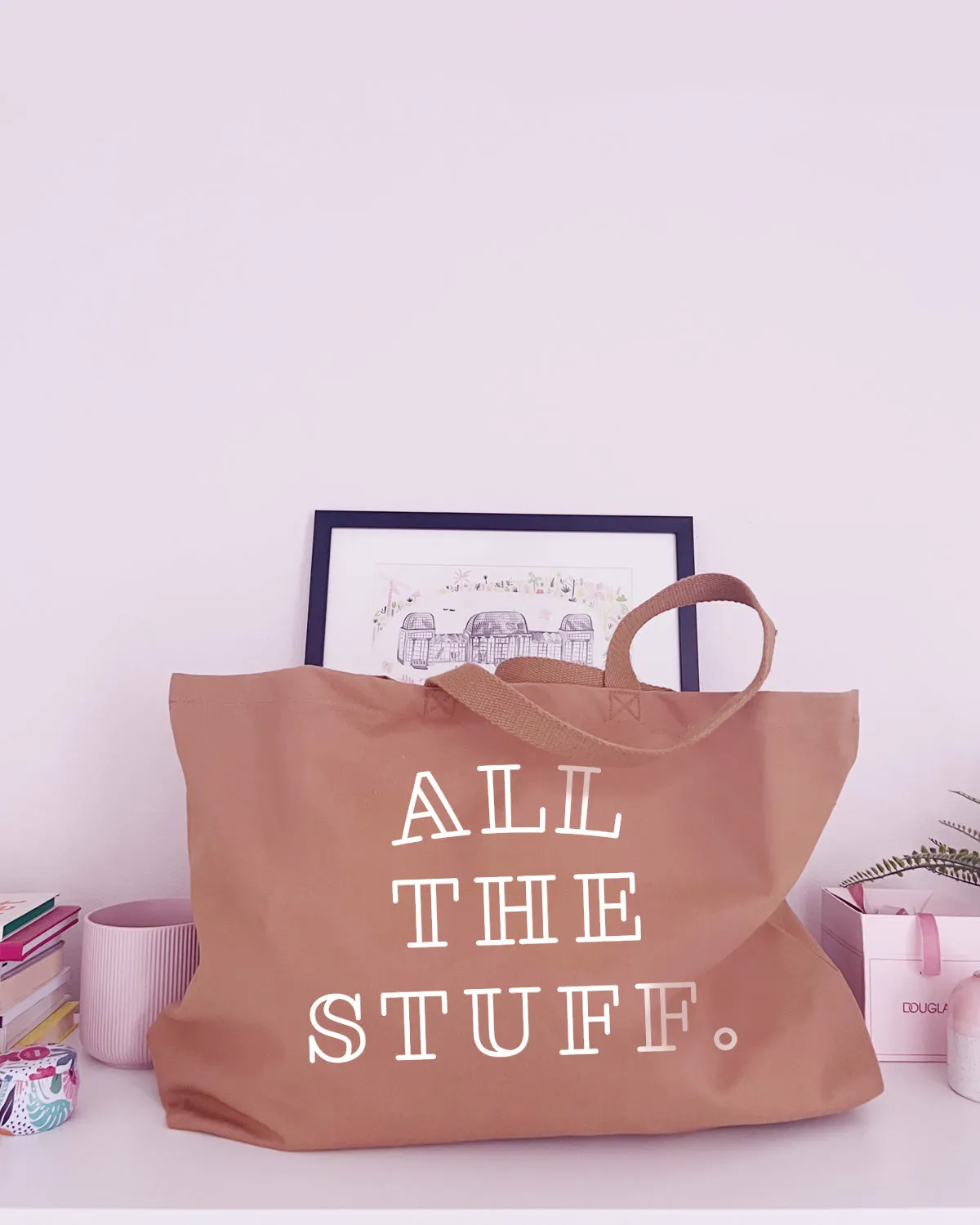 All The Stuff - Super Huge Canvas Tote Bag