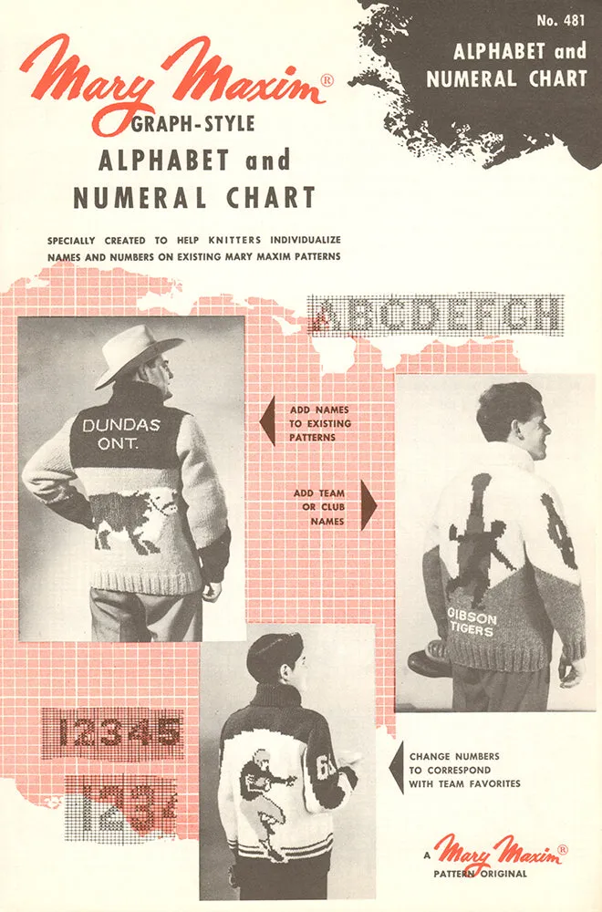 Alphabet And Numeral Chart Pattern