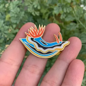 Anna's Chromodoris Nudibranch Pin