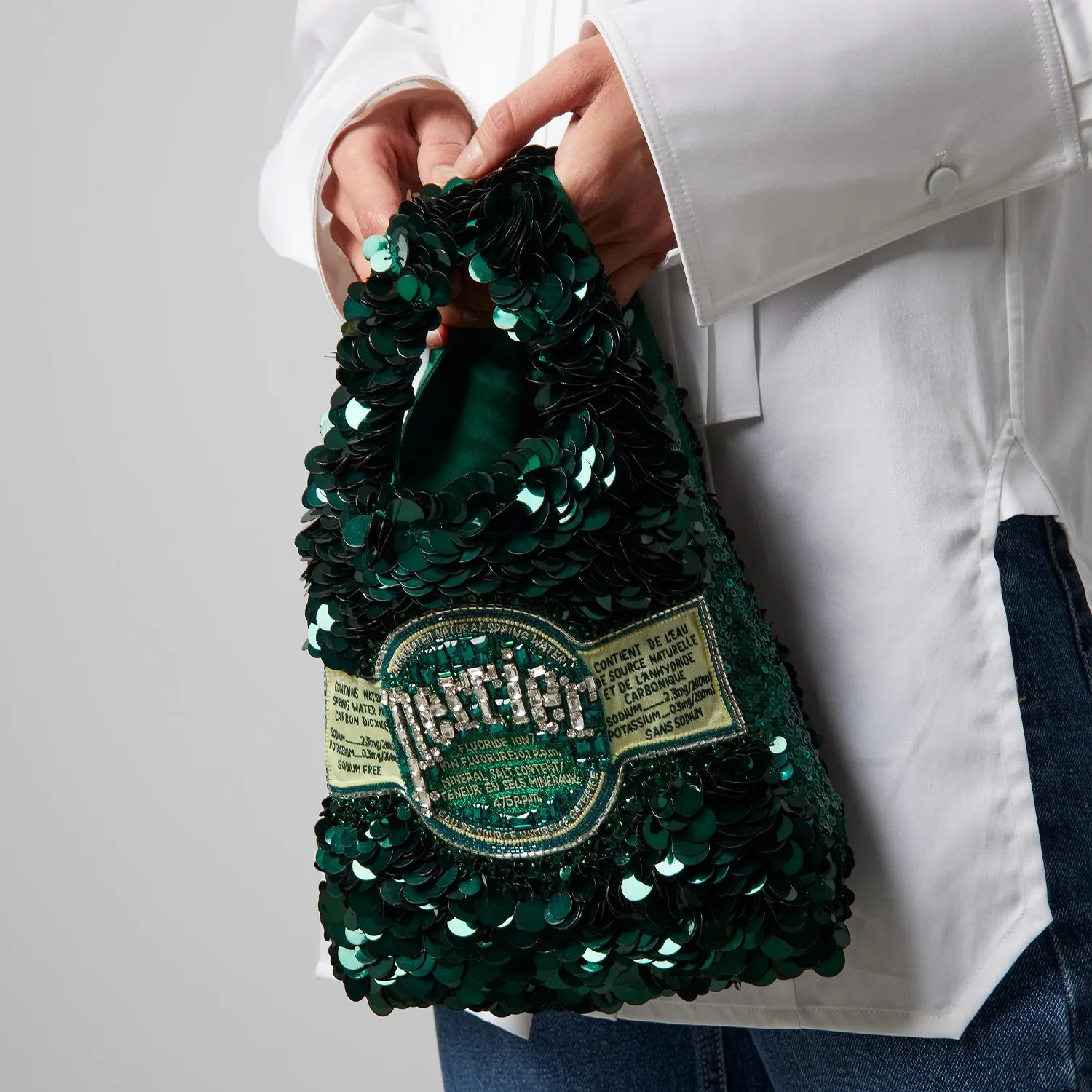 Anya Hindmarch Perrier Mini Tote Bag with Designer Branding