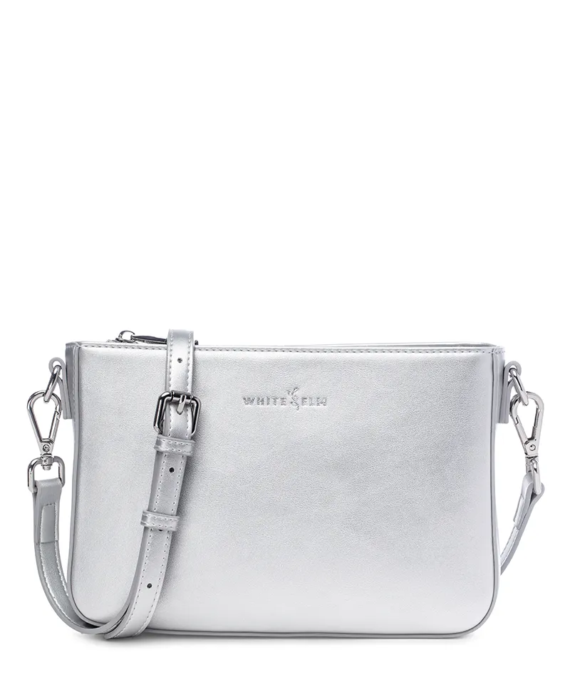 Ara Convertible Crossbody Clutch - Silver Metallic - [OUTLET FINAL SALE]