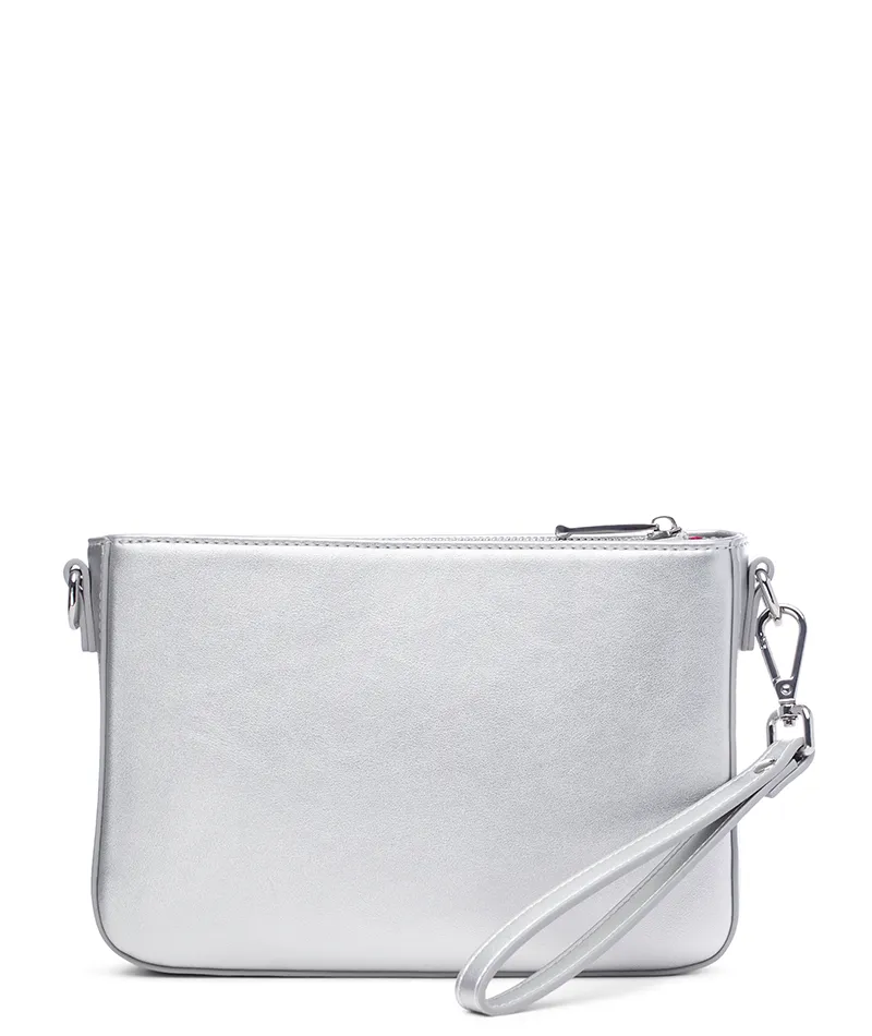 Ara Convertible Crossbody Clutch - Silver Metallic - [OUTLET FINAL SALE]