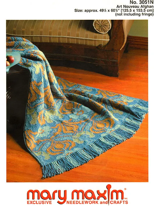 Art Nouveau Afghan Pattern