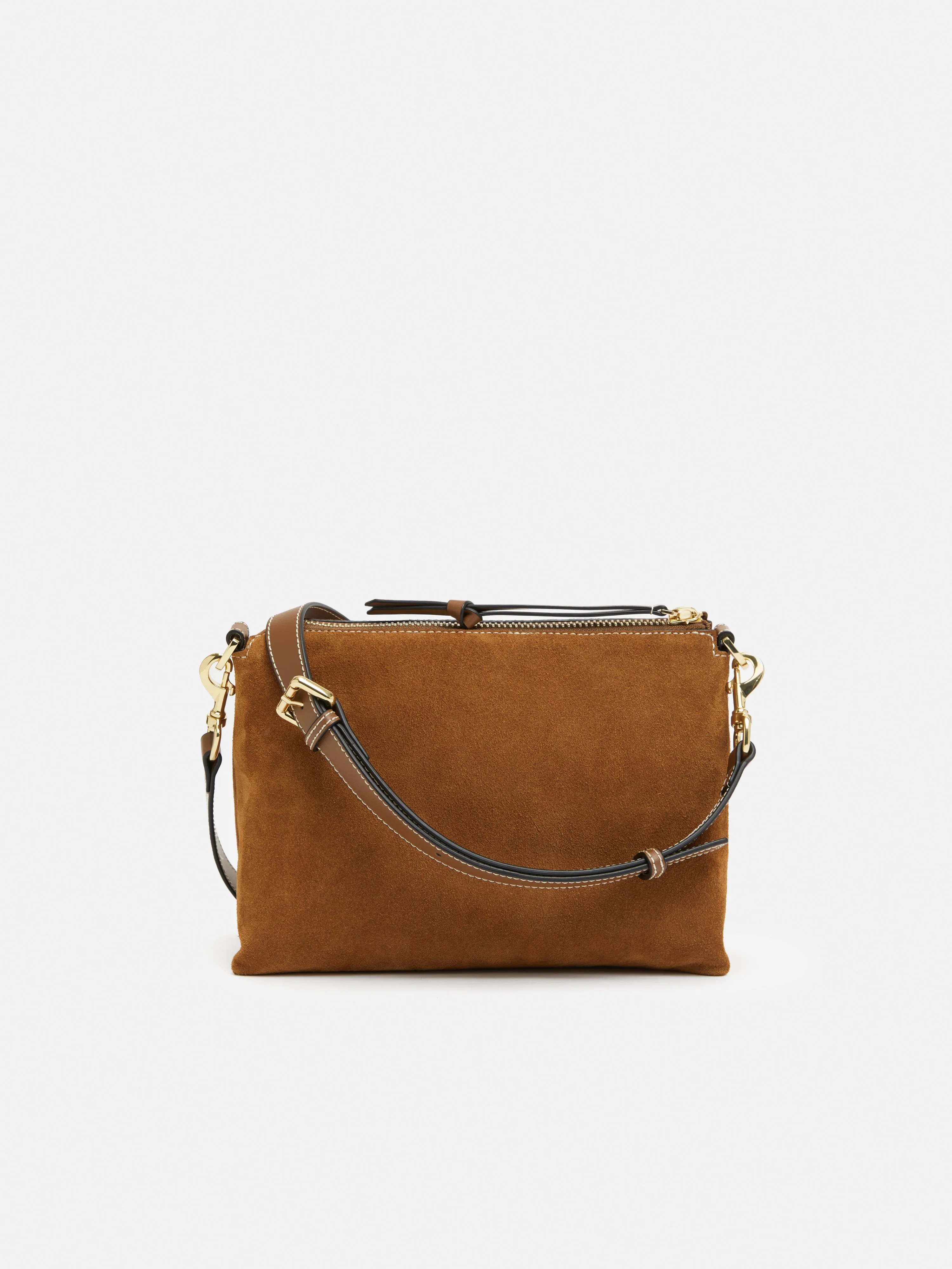 Ava Suede Cross Body | Tan