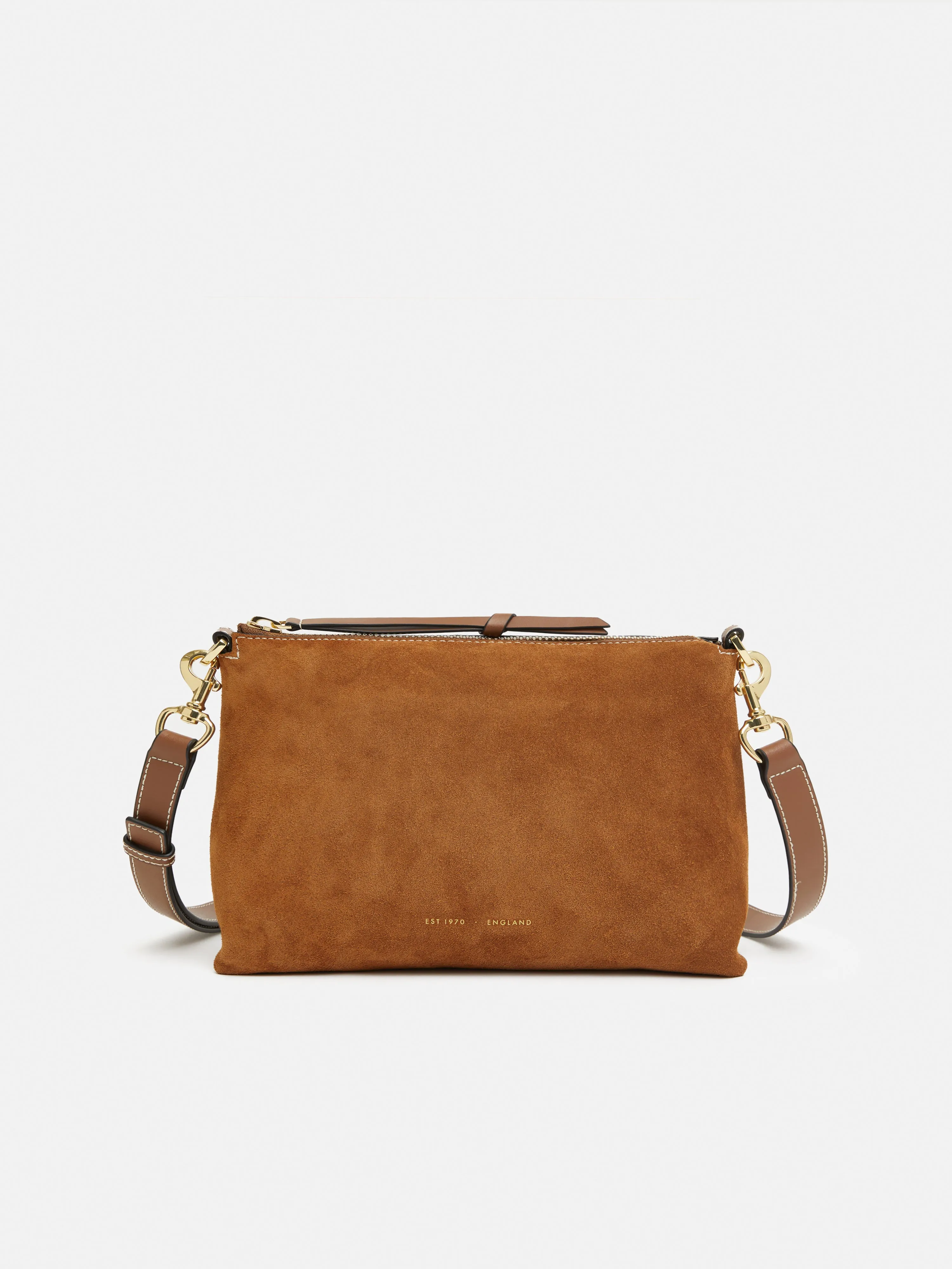 Ava Suede Cross Body | Tan