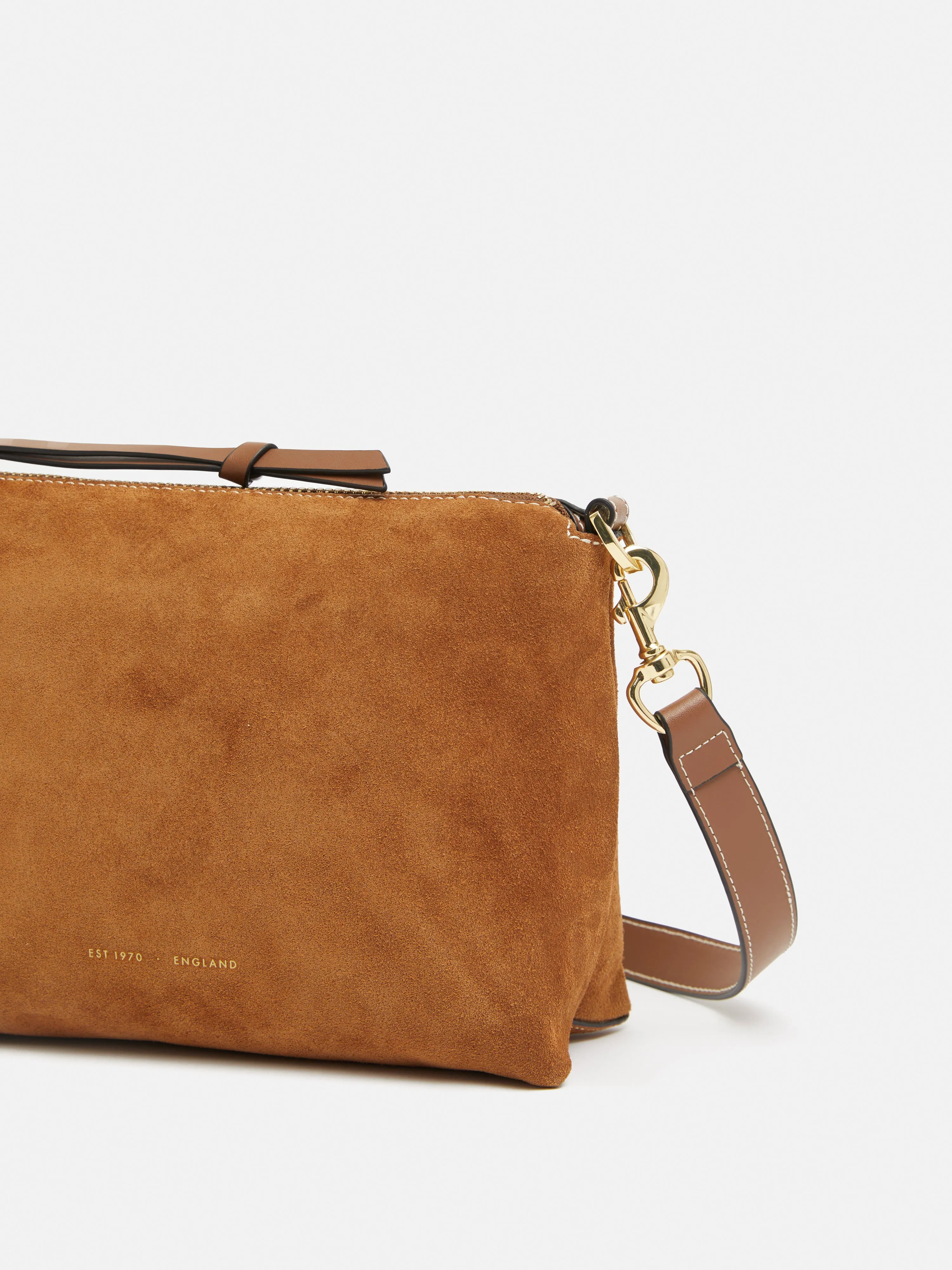 Ava Suede Cross Body | Tan