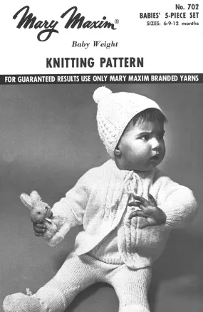 Babies' 5-piece Set Pattern