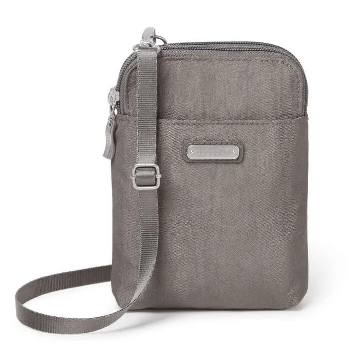 Baggallini Take Two RFID Bryant Crossbody Sterling Shimmer