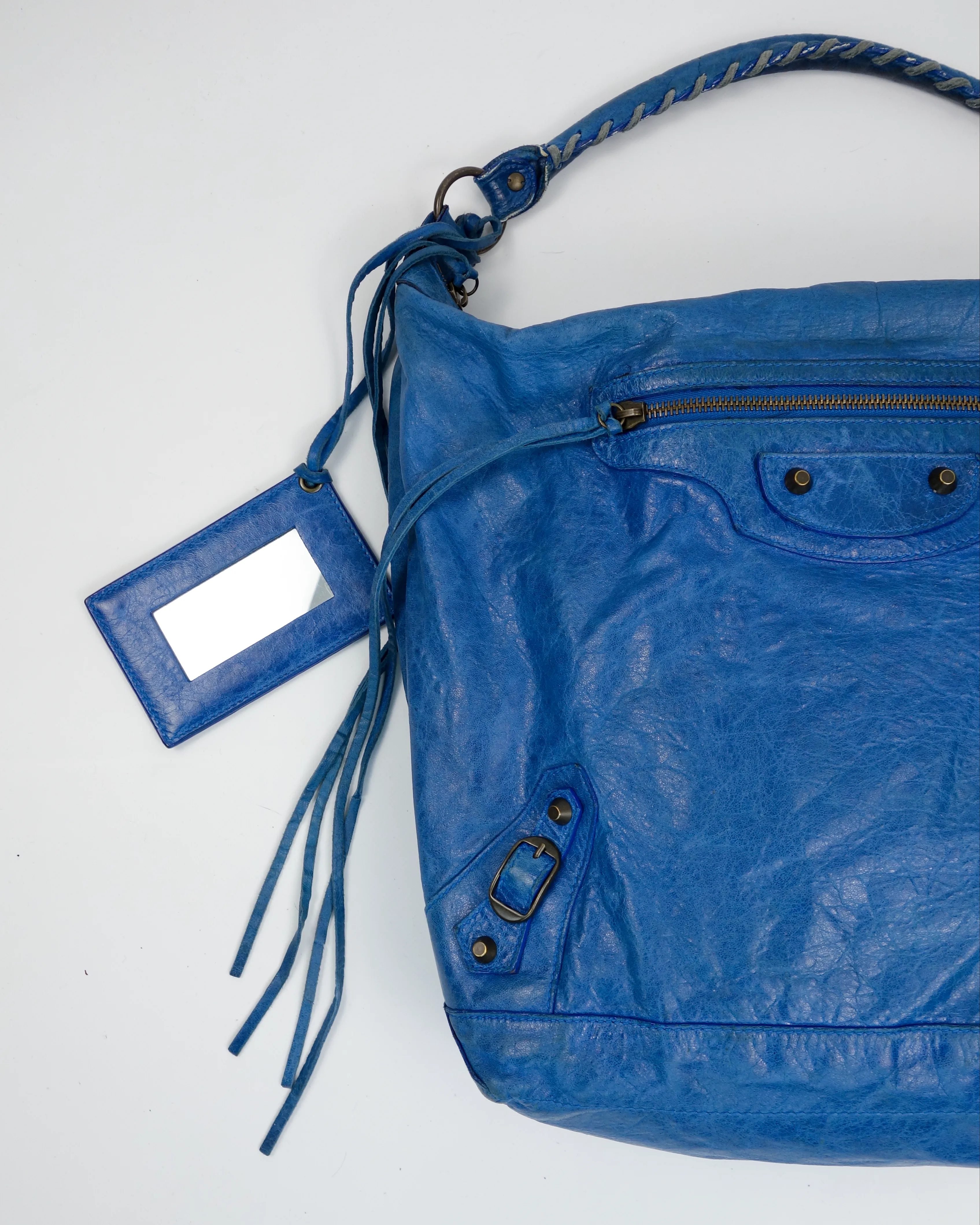 Balenciaga Day Blue Leather Bag 2010