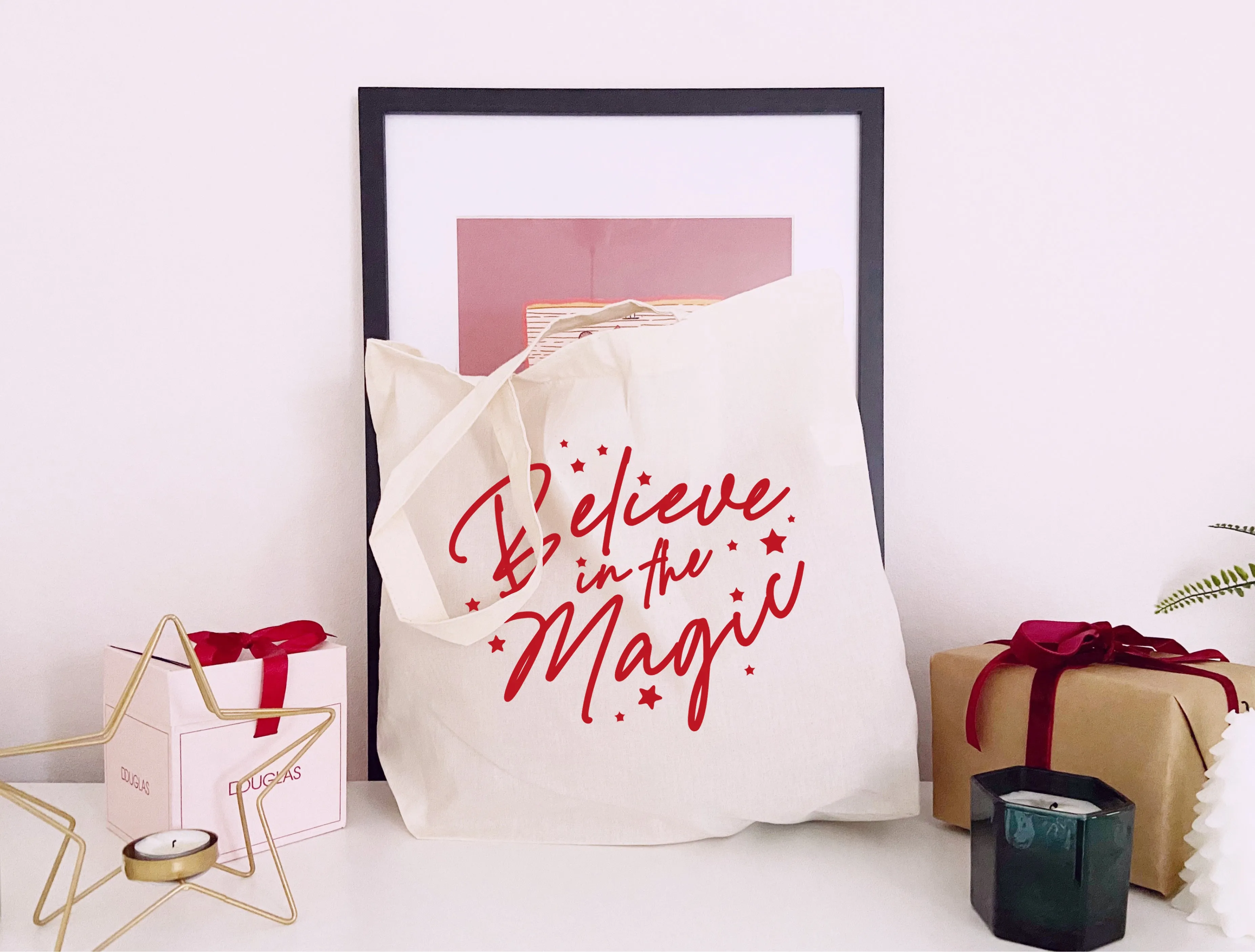 Believe In The Magic - Large Canvas Tote Bag