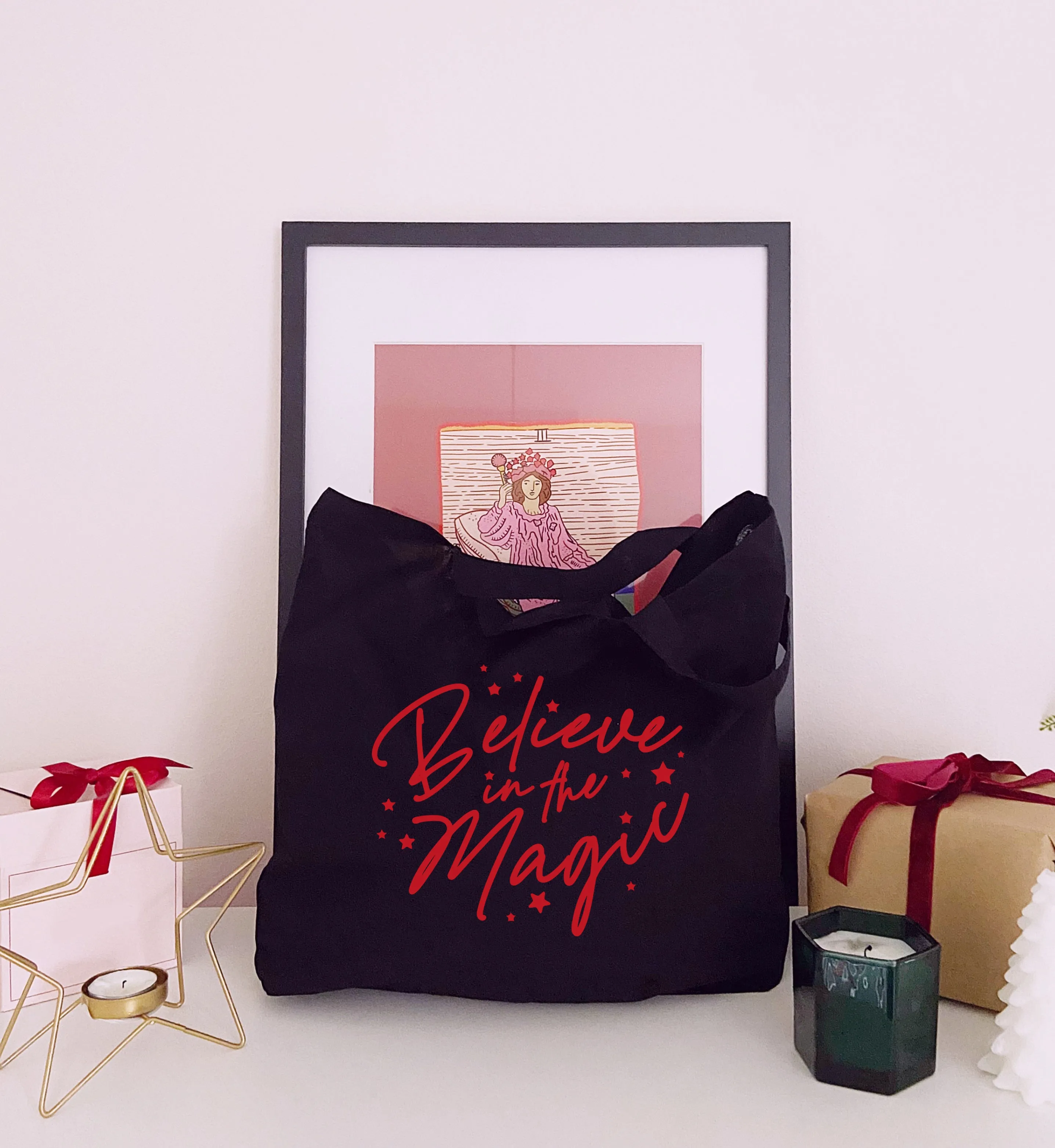 Believe In The Magic - Large Canvas Tote Bag