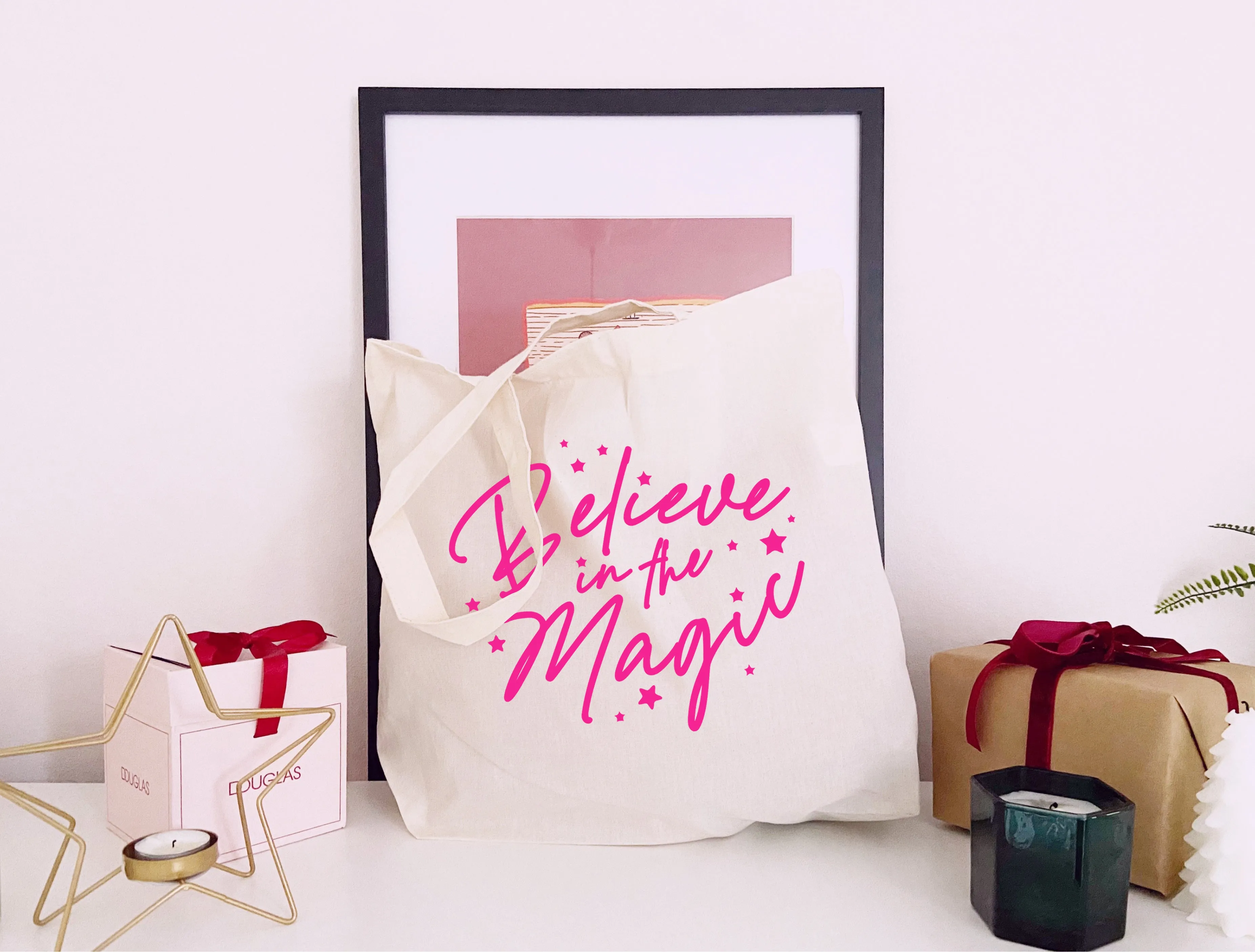 Believe In The Magic - Large Canvas Tote Bag