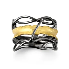 Black and Gold Edge Ring