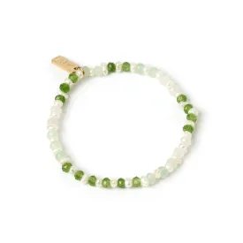 Bloom Pearl and Gemstone Bracelet - Moss