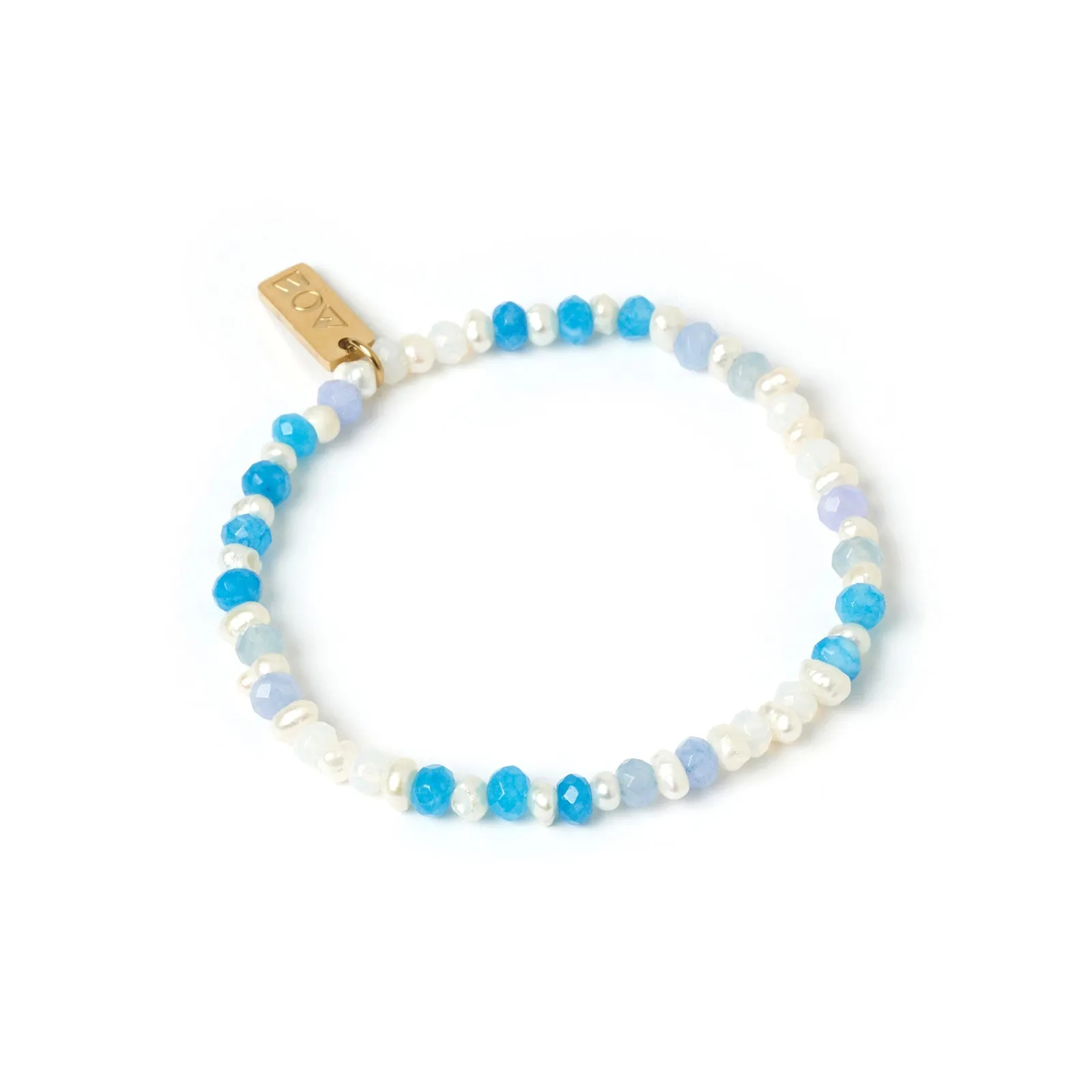 Bloom Pearl and Gemstone Bracelet - Ocean