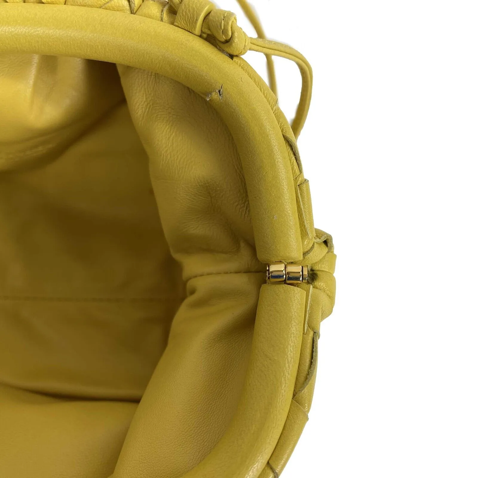 Bottega Veneta - Intrecciato Mini Pouch - Yellow Crossbody / Shoulder Bag