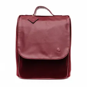 Burgundy Velvet Backpack