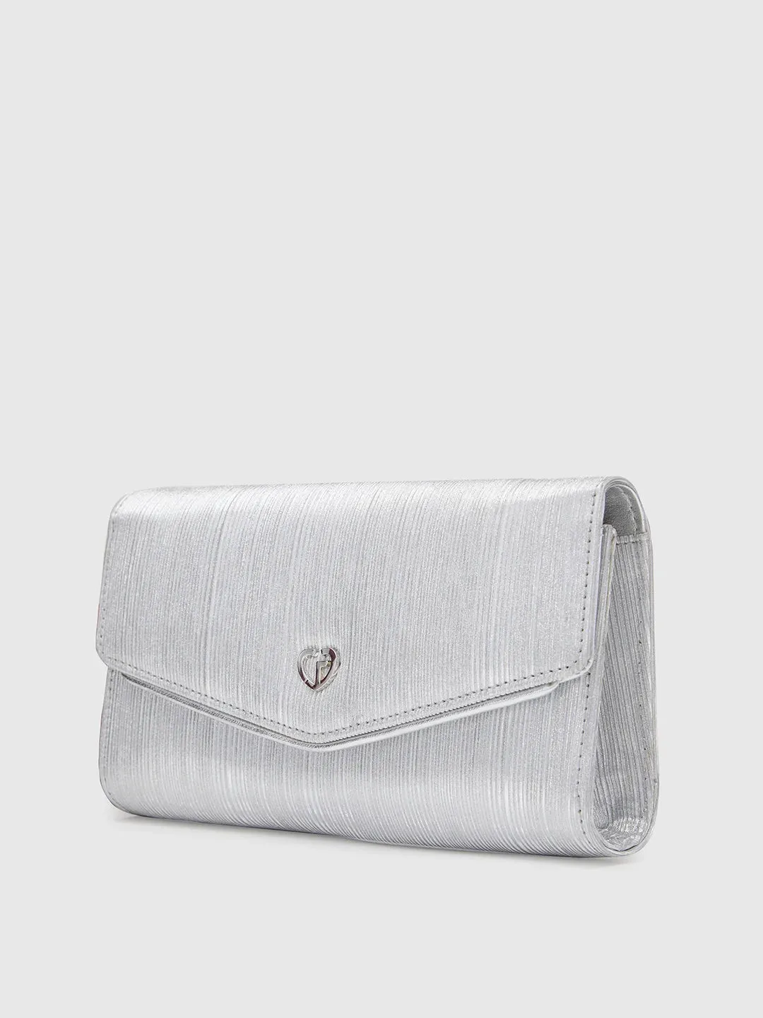 Caprese Eryka Clutch Large Silver