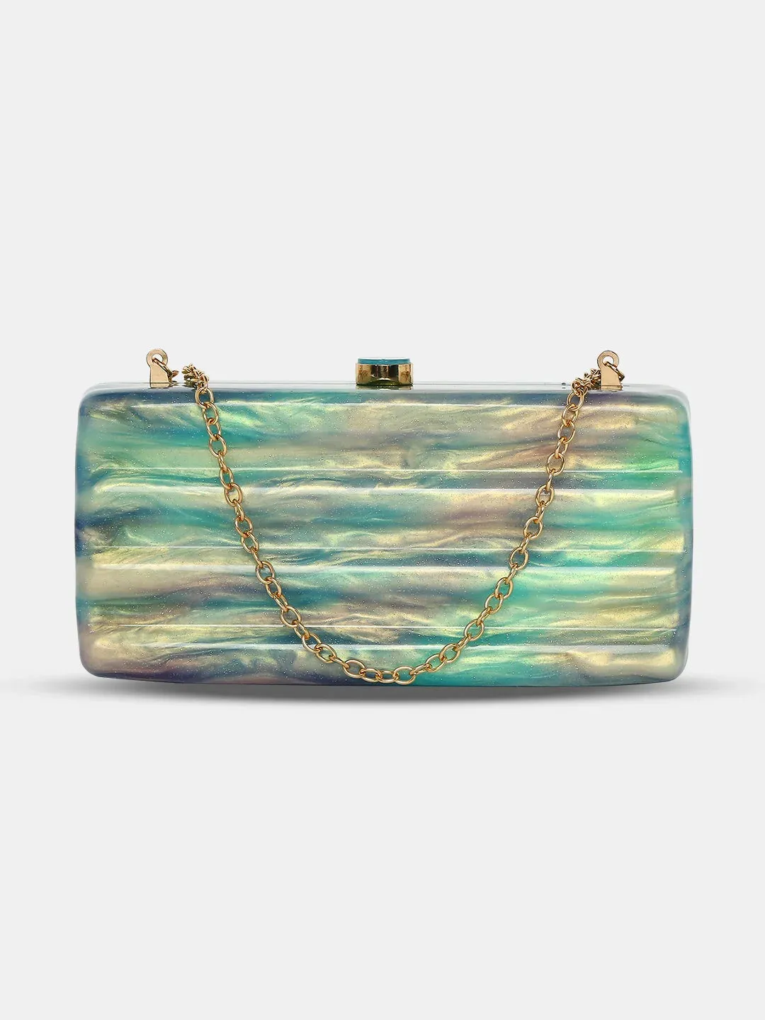 Caprese Gaina Clutch Small Blue