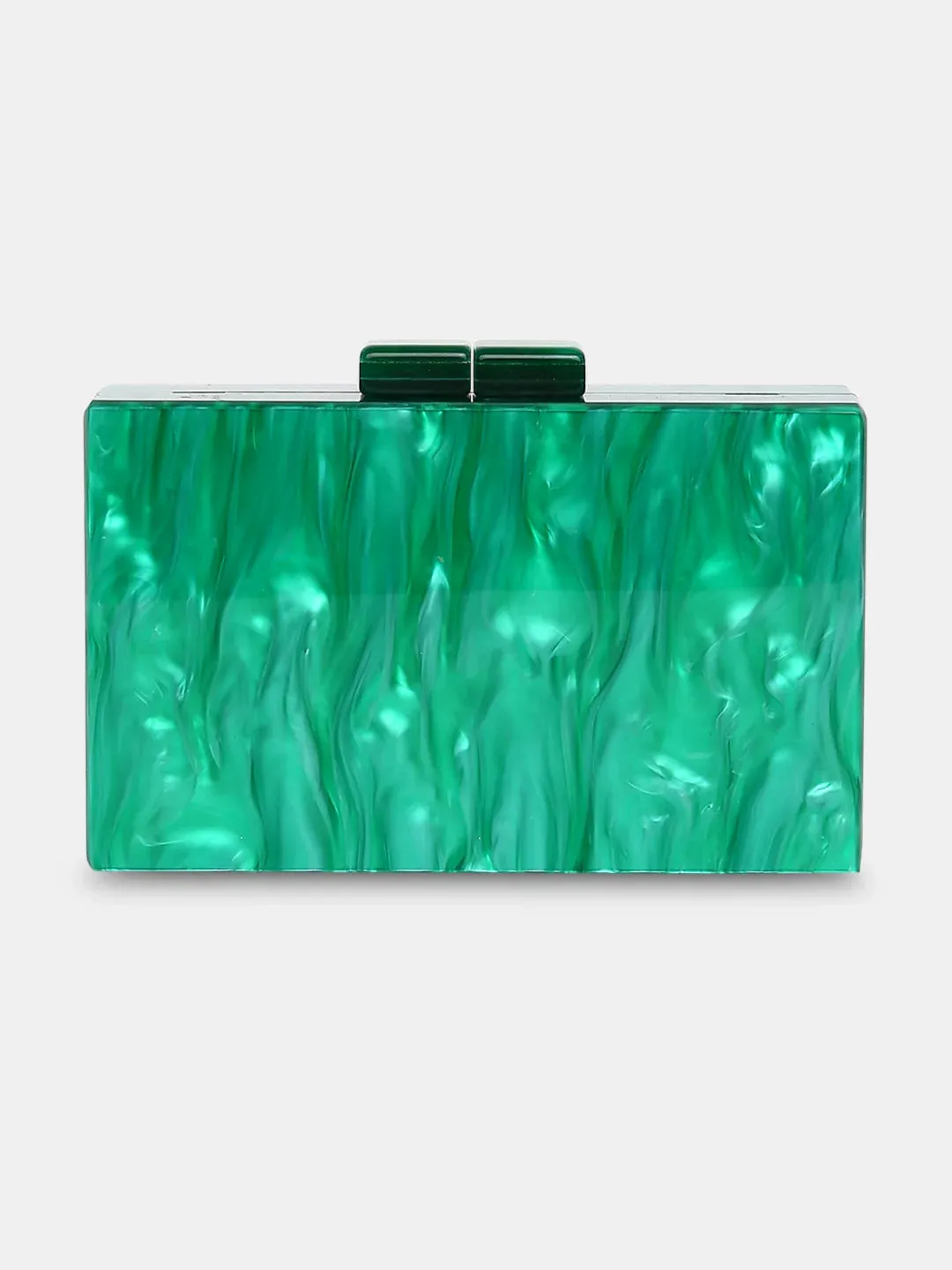 Elegant Small Green Caprese Gia Clutch Purse