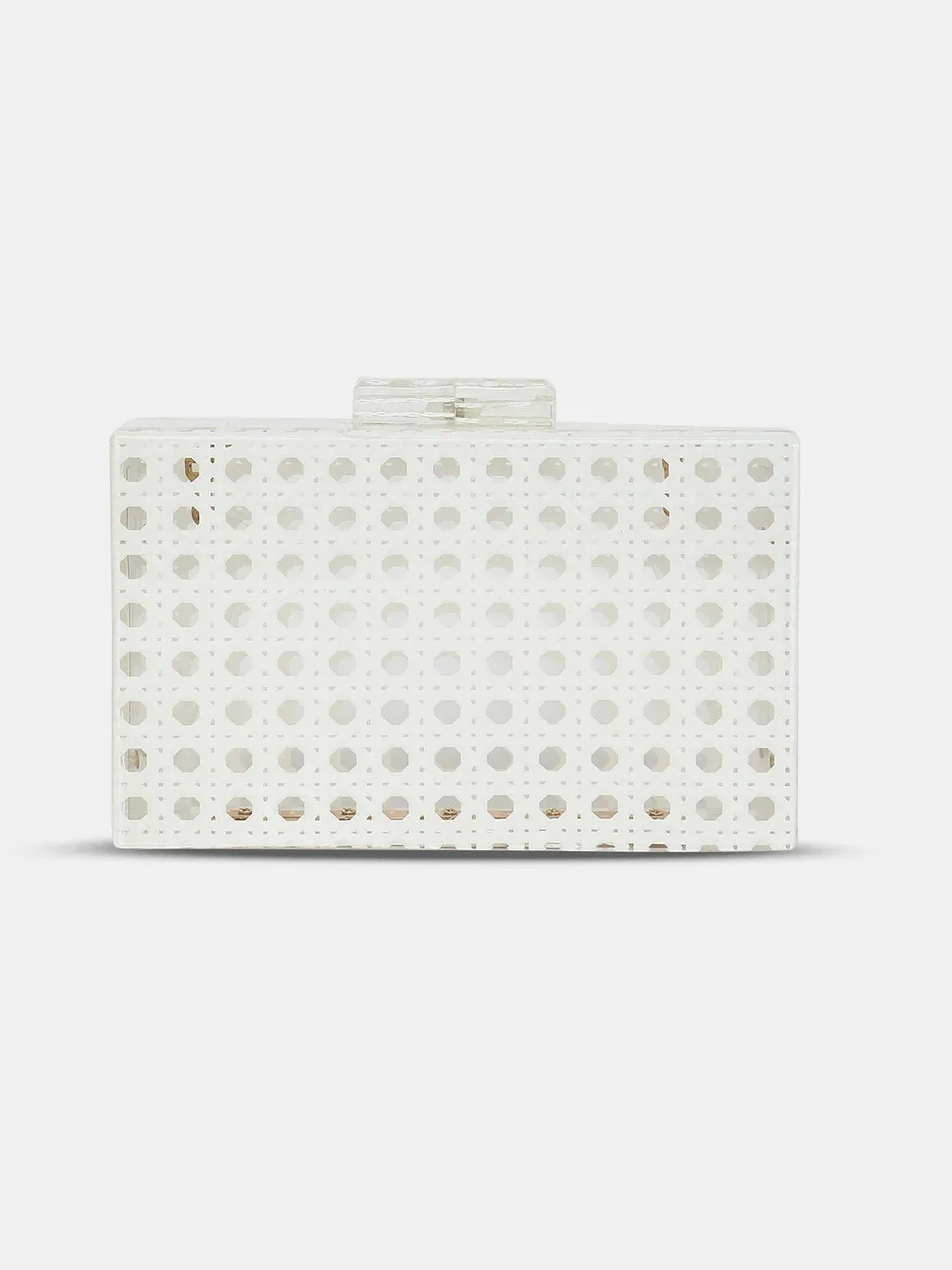 Caprese Golia Clutch Small White