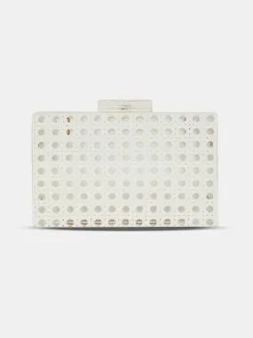 Caprese Golia Clutch Small White