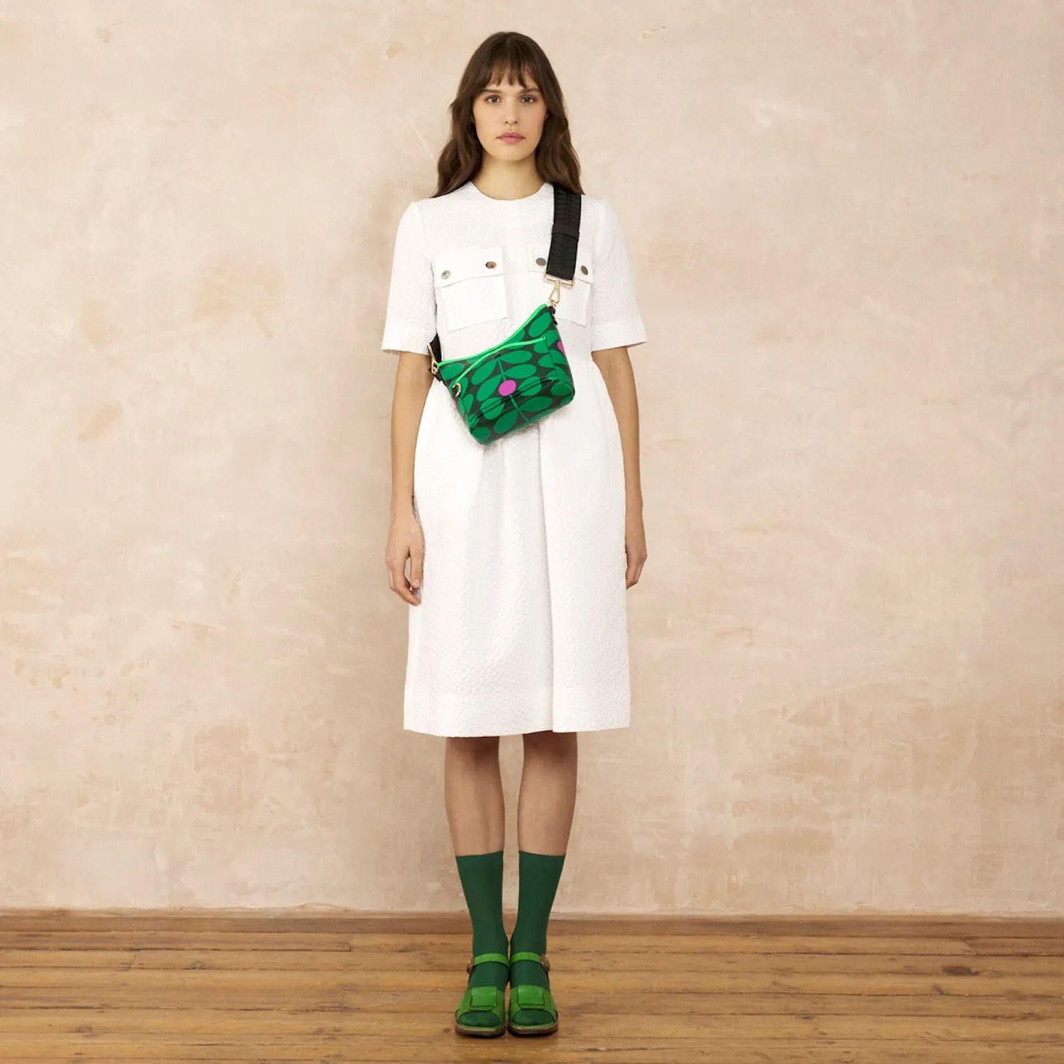 Carrymin Crossbody - Sixties Stem Emerald