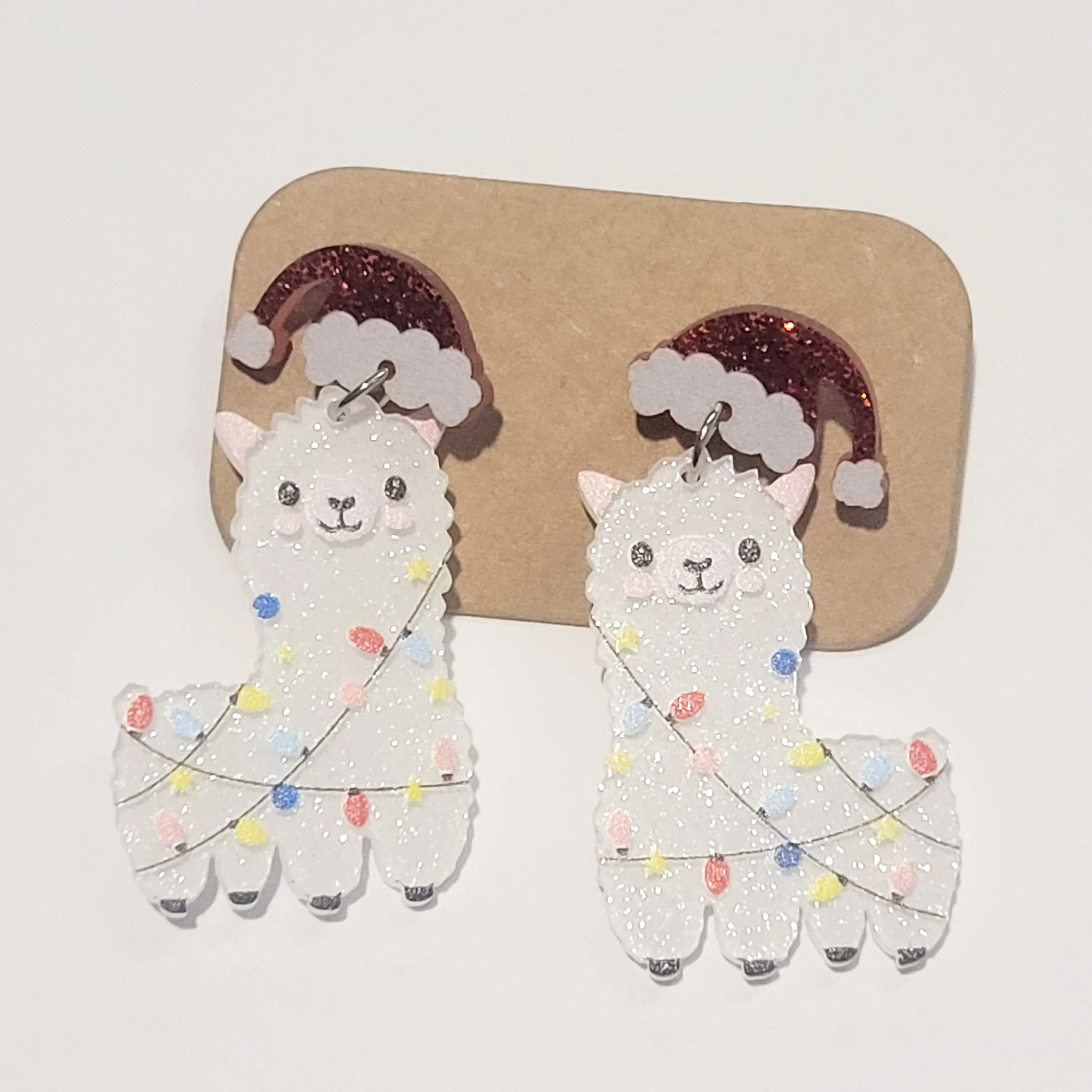 Christmas Alpaca Earrings