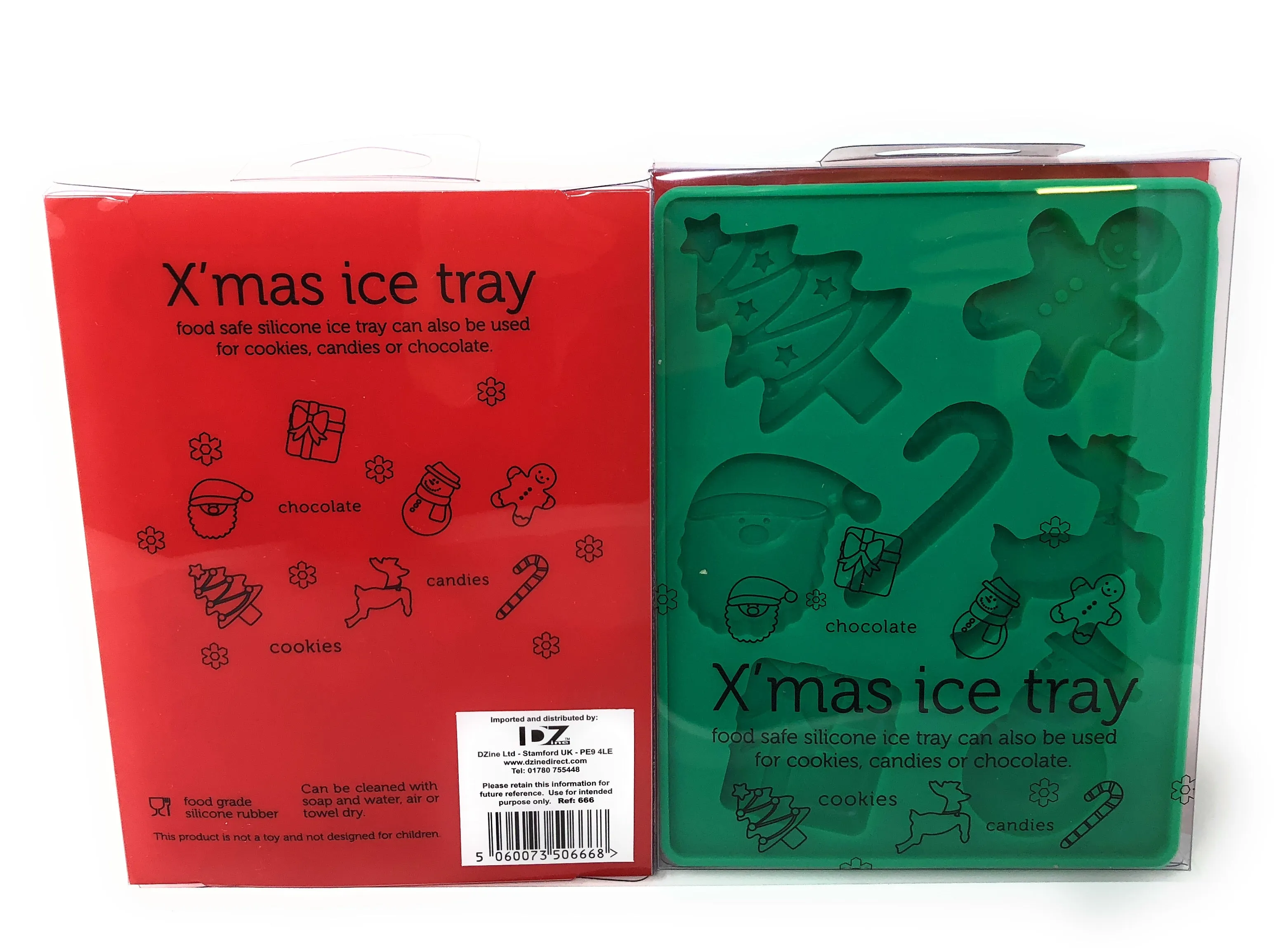 Christmas Ice Tray and Chocolate Mould Twin Pack