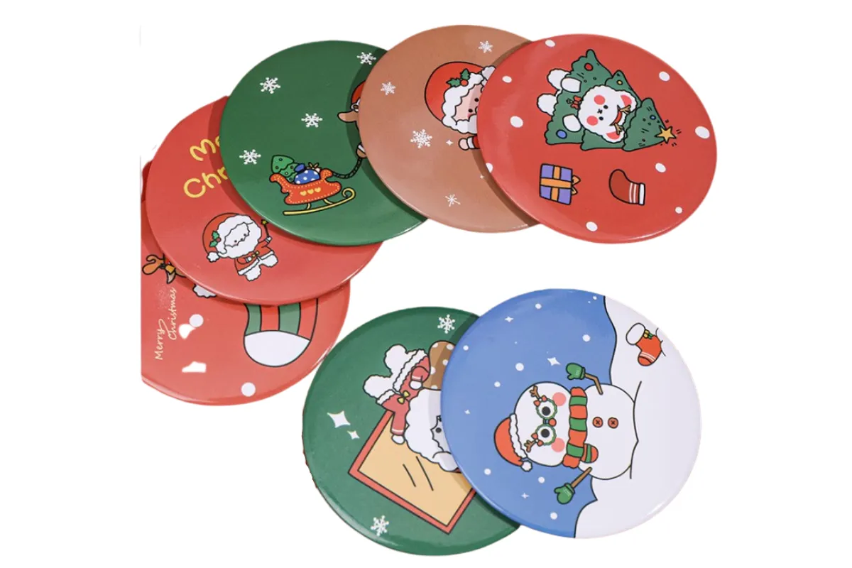 Christmas Theme Hand Mirror