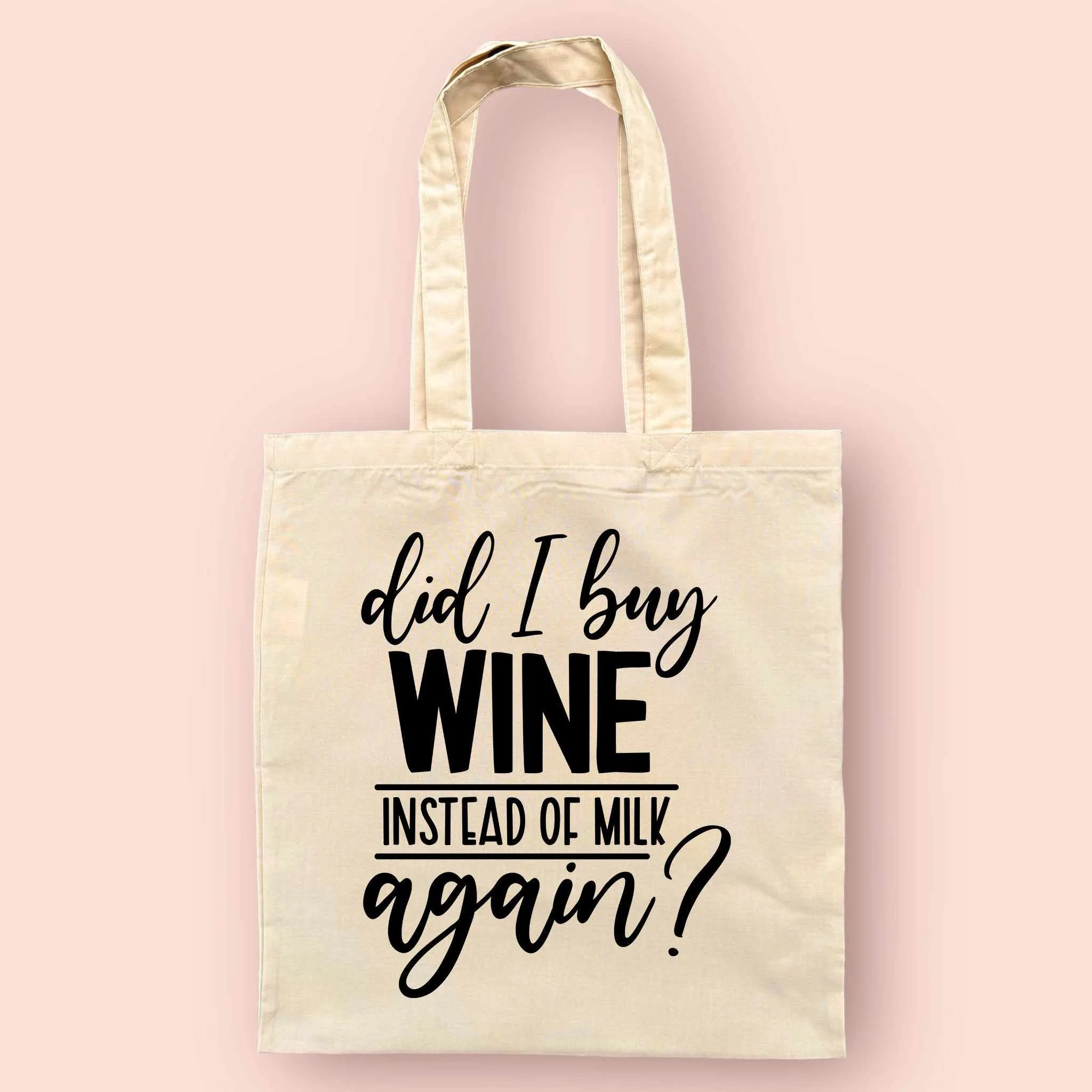 Did I Buy Wine Again Reusable Tote Bag