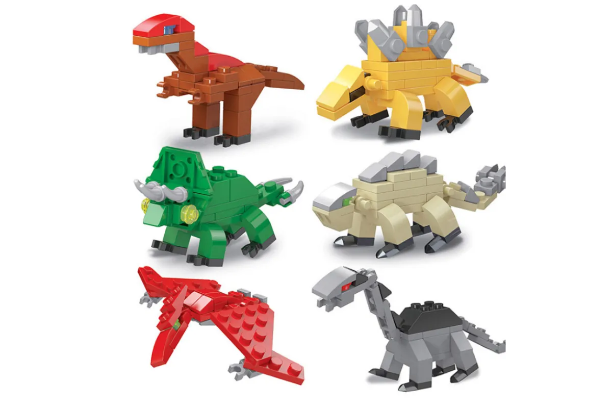 Dinosaur Themed Building Blocks Toy