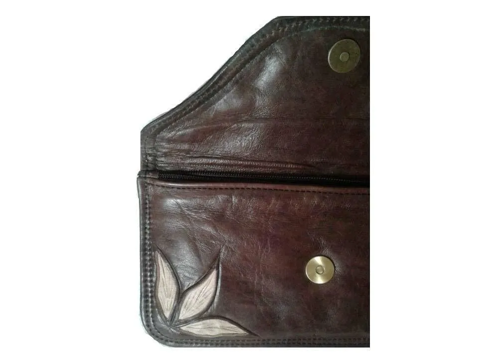 Dorar Clutch - Brown