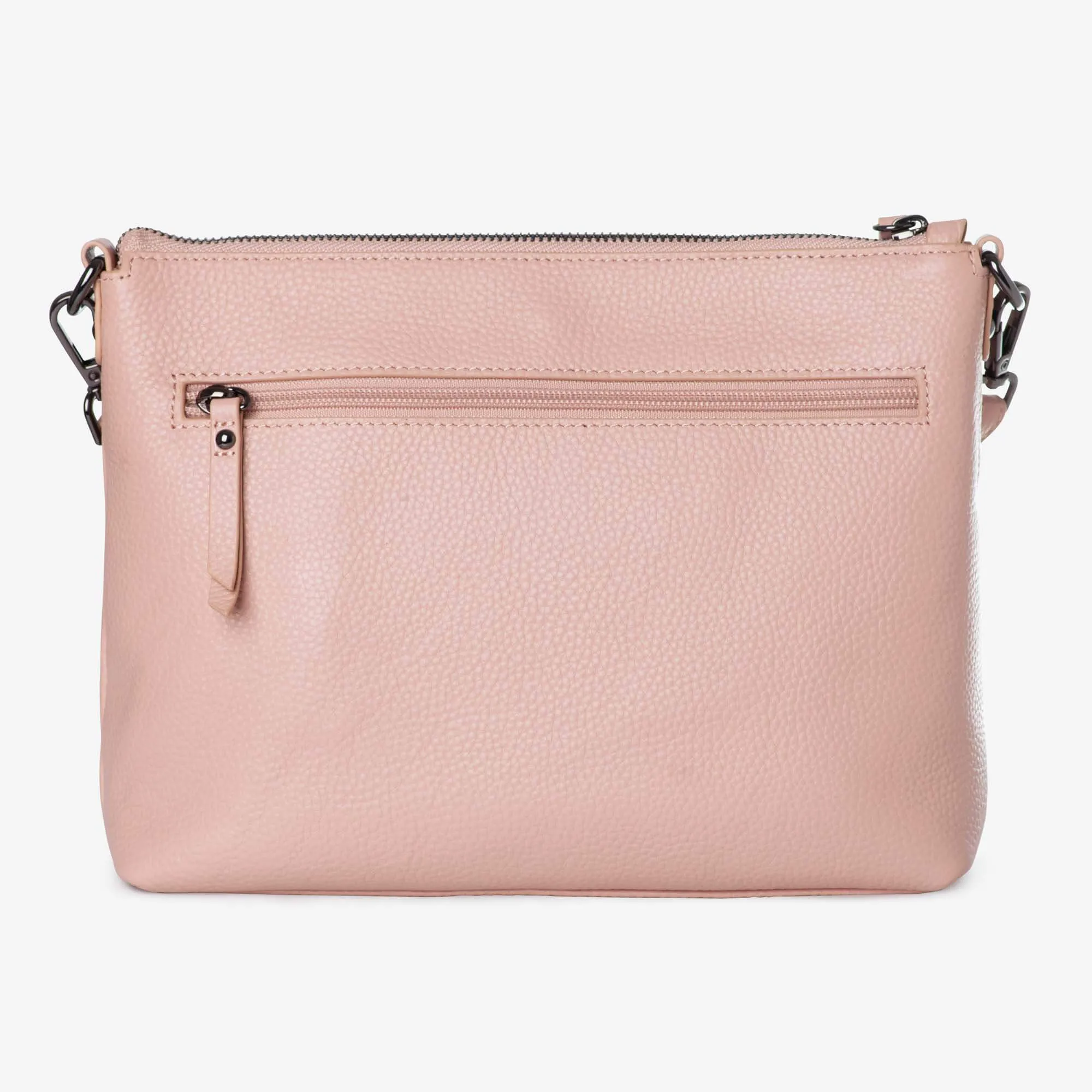 Everyday Leather Crossbody Bag   Bottle Gift Set- Blush