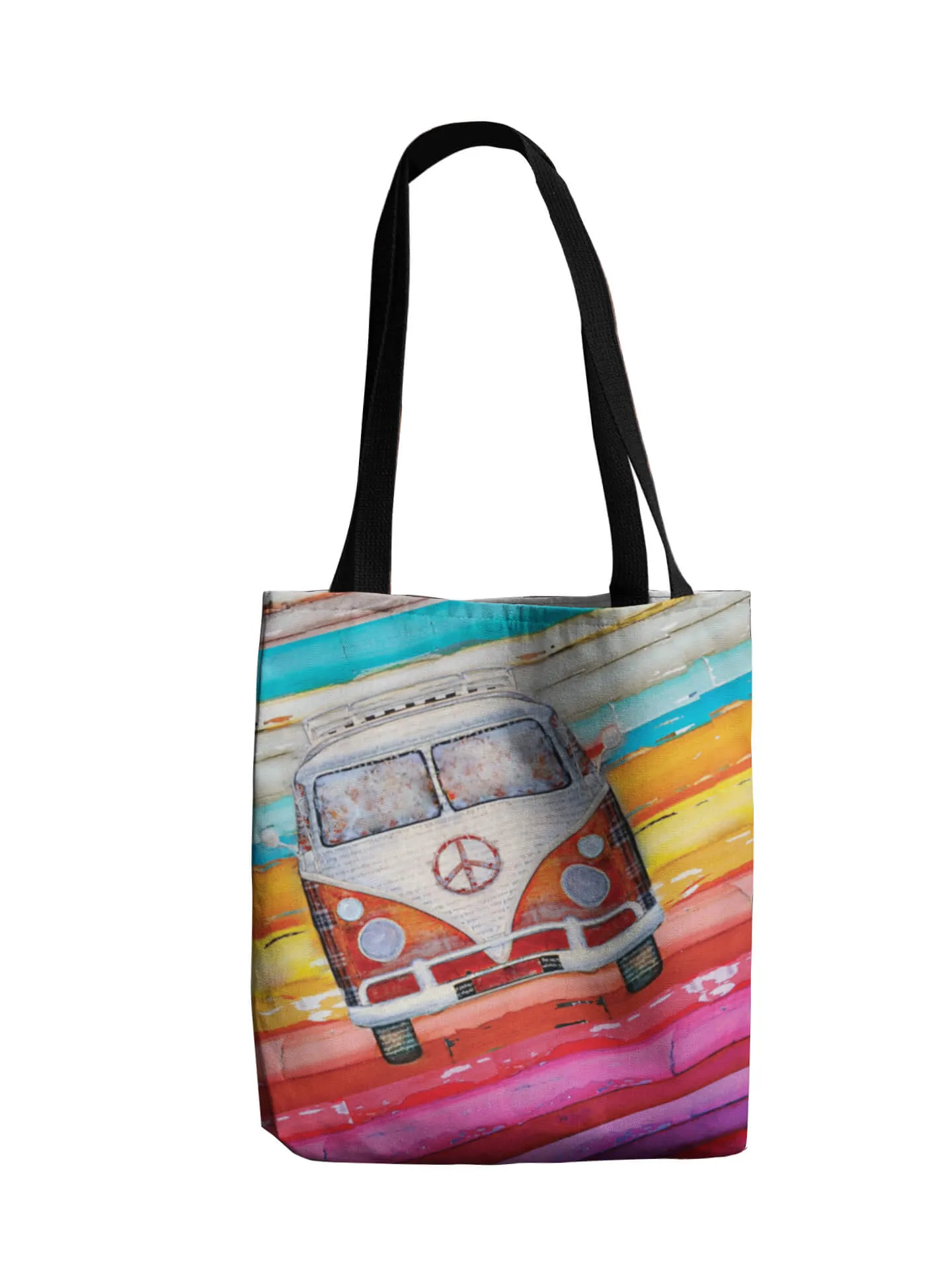 Hippie Van AOP Tote Bag