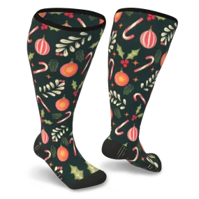 Holly Jolly Diabetic Compression Socks