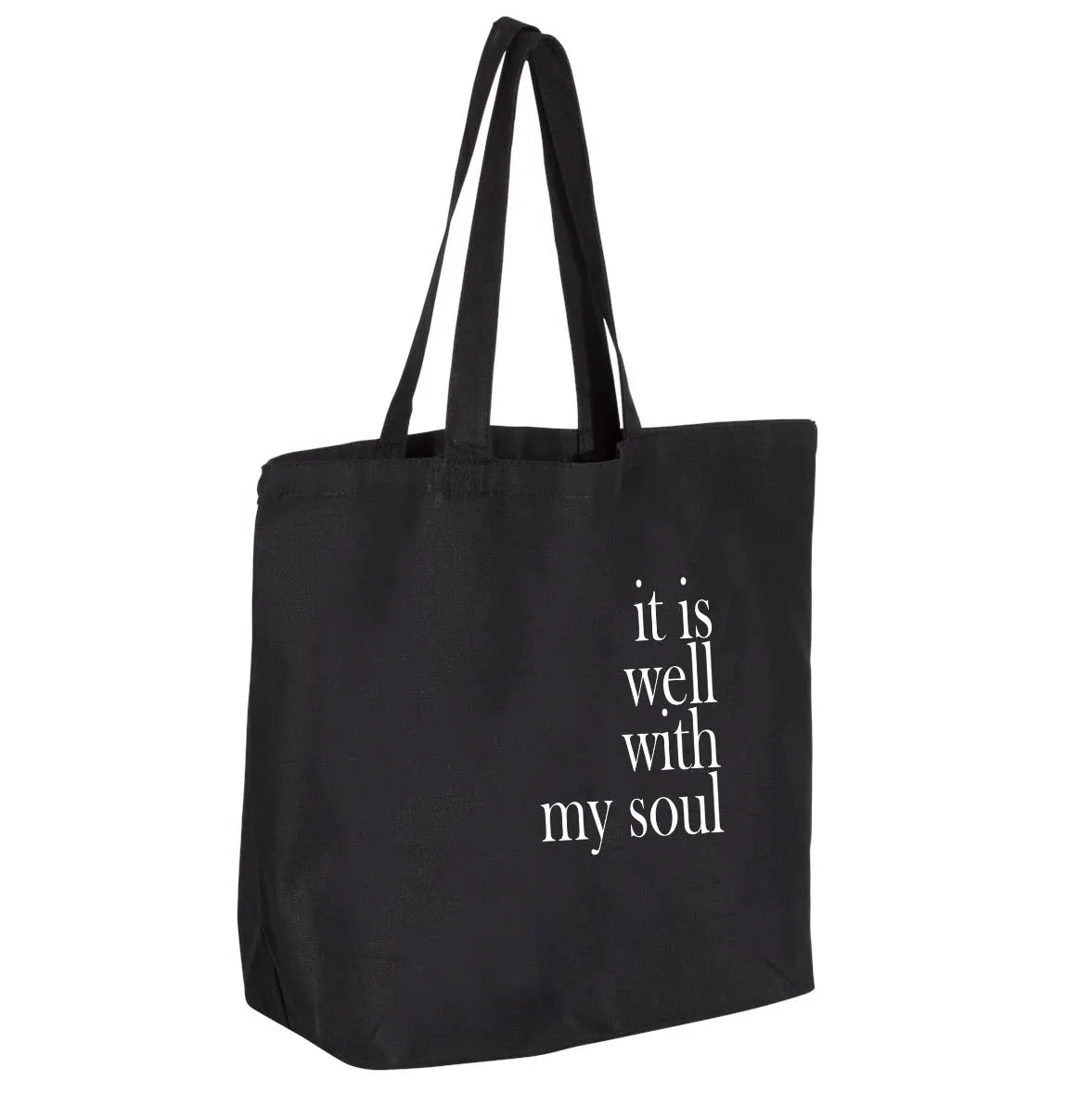 It Is Well With My Soul Jumbo Tote Canvas Bag