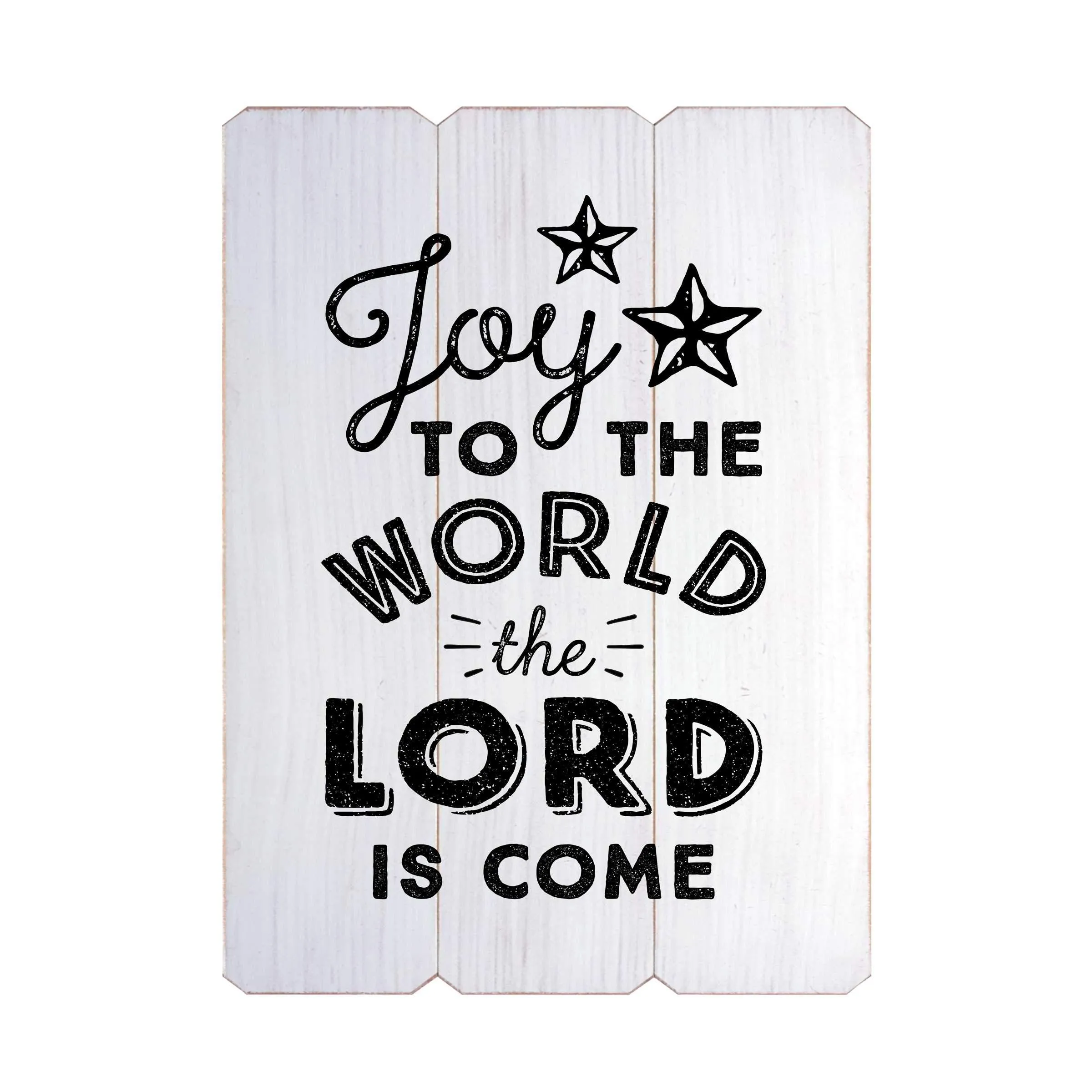 Joy to the World Fence Silkscreen Wall Art