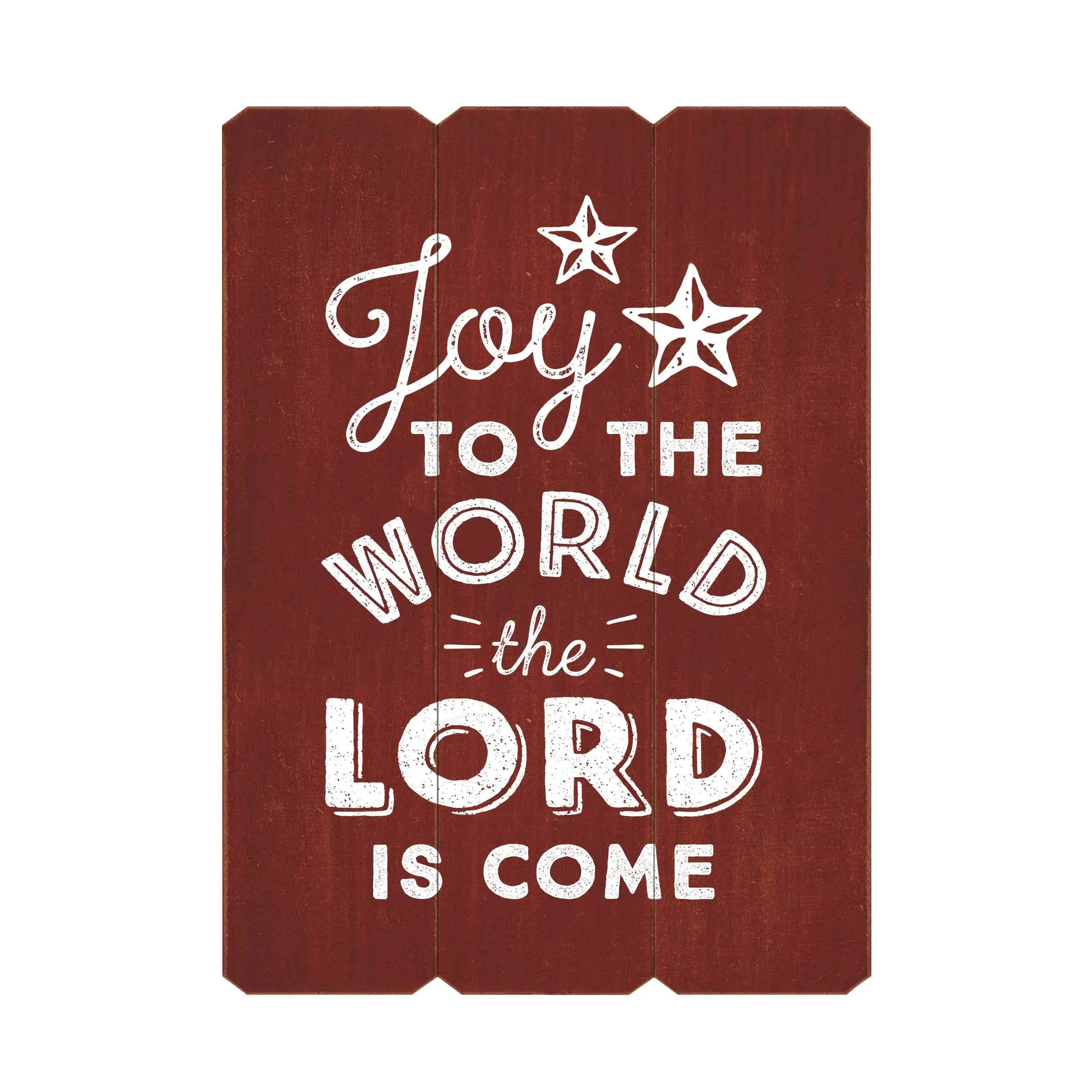 Joy to the World Fence Silkscreen Wall Art