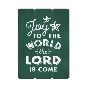 Joy to the World Fence Silkscreen Wall Art